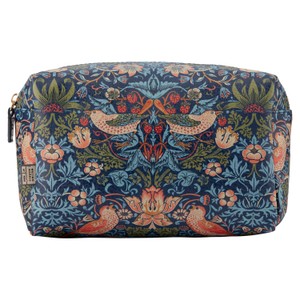 William Morris Strawberry Thief Shoulder Tote Bag Blue