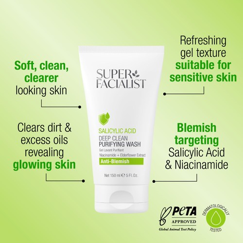 Super Facialist Salicylic Acid Anti Blemish Purifying Cleansing Wash