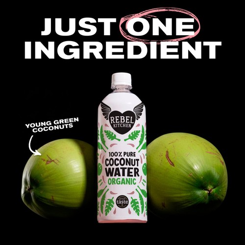 Rebel Kitchen 100% Pure Organic Coconut Water