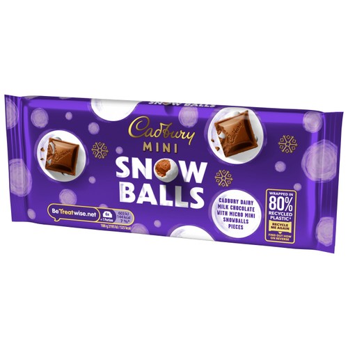 Cadbury Dairy Milk Mini Snowballs Chocolate Bar