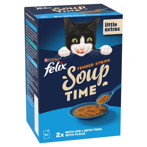 Felix Soup Tender Strips Fish Selection Wet Cat Food