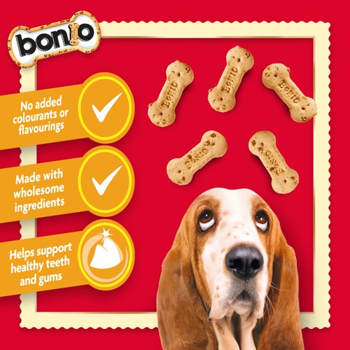 Bonio Meaty Chip Bitesize Dog Biscuits