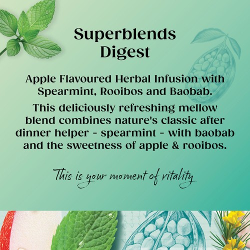 Twinings Superblends Digest with Spearmint, Apple & Rooibos