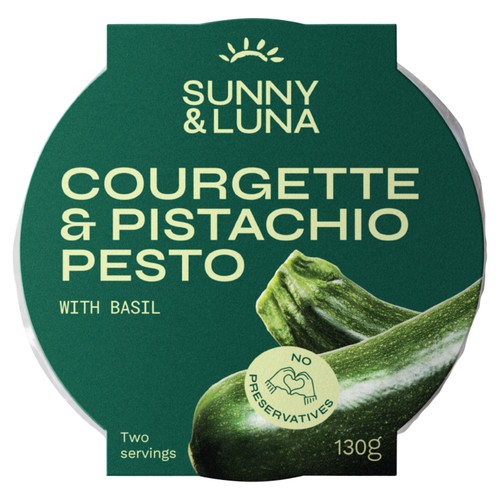 Sunny & Luna Courgette & Pistachio Pesto