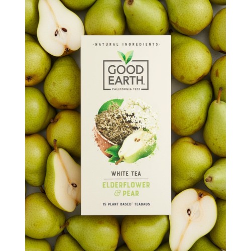 Good Earth Teabags White Tea Elderflower and Pear
