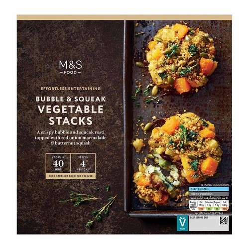 M&S 4 Bubble and Squeak Vegetable Stacks