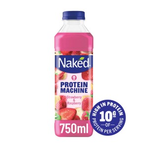 Naked 750ml Strawberry & Raspberry Protein Machine Smoothie