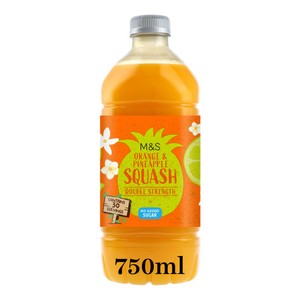 M&S Orange & Pineapple Double Strength Squash