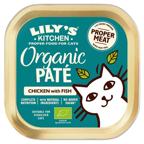 Lily's Kitchen Organic Chicken with Fish Dinner for Cats
