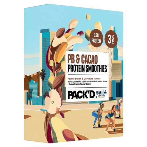 PACK'D Peanut Butter & Chocolate Protein Smoothie Kits