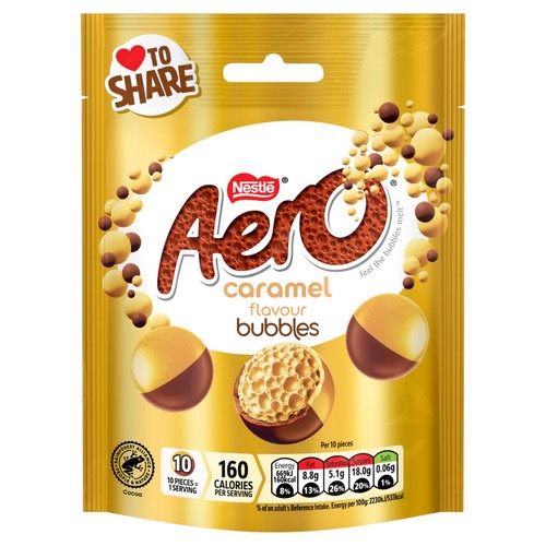 Aero Bubbles Caramel Pouch