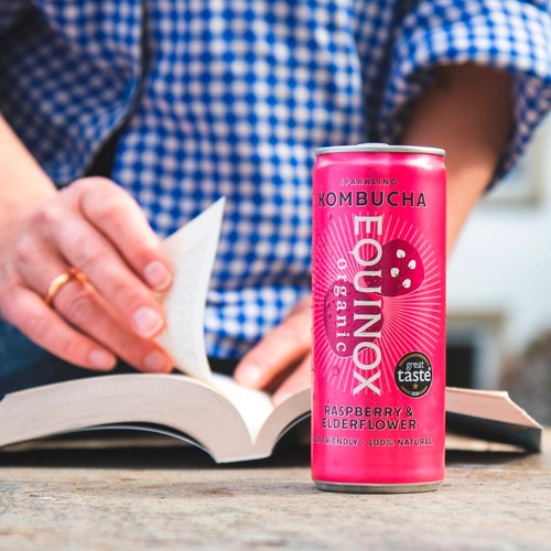 Equinox Organic Raspberry & Elderflower Kombucha