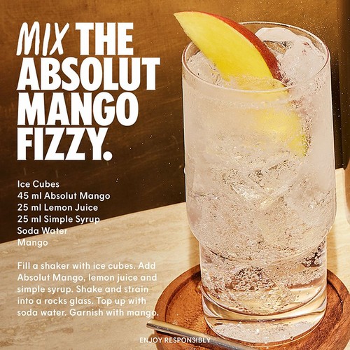 Absolut Mango Flavoured Swedish Vodka