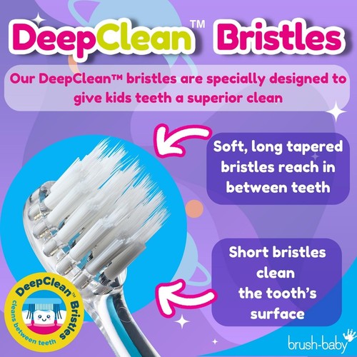 Brush-Baby KidzSonic Rocket Electric Toothbrush, 3+ Yrs