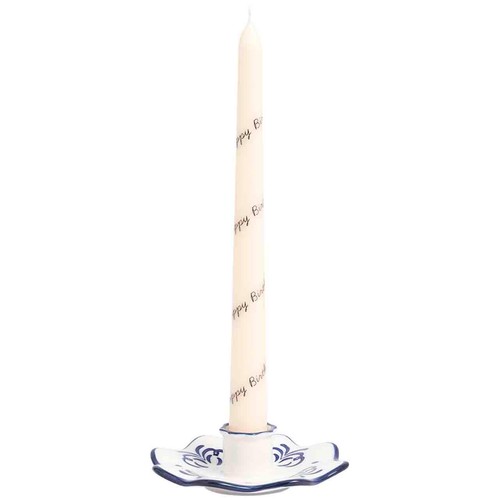 M&S Collection Happy Birthday Dinner Candles, White