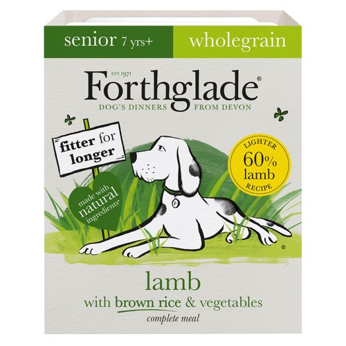 Forthglade Senior Natural Brown Rice Wet Dog Food Lamb 7 yrs+