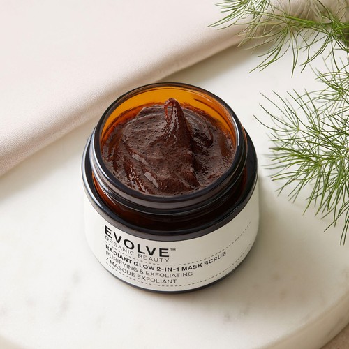 Evolve Organic Radiant Glow 2-in-1 Mask Scrub