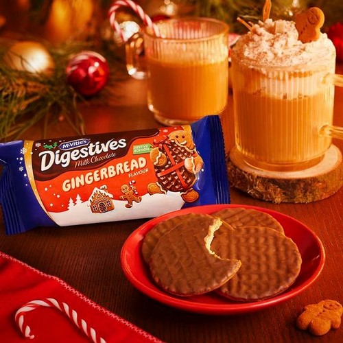 McVitie's Gingerbread Chocolate Digestive Christmas Biscuits