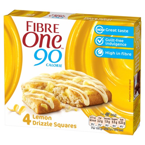 Fibre One 90 Calorie Lemon Drizzle Squares