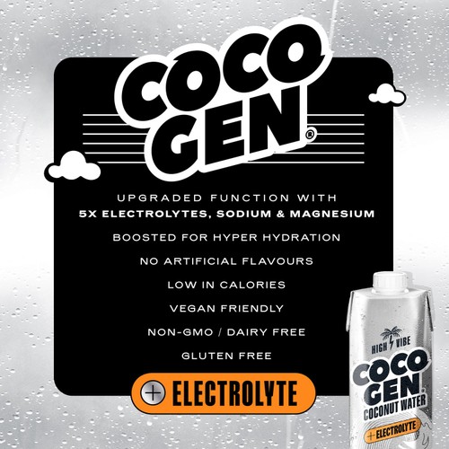 CocoGen Coconut Water + Electrolyte