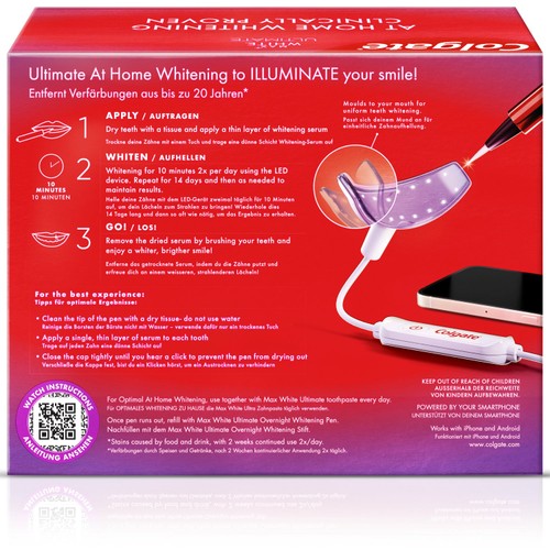 Colgate Max White Ultimate At Home LED Teeth Whitening Kit