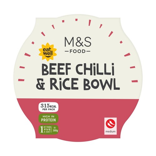 M&S Beef Chilli & Rice Bowl