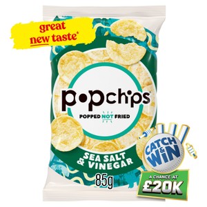 popchips Sea Salt & Vinegar Sharing Crisps
