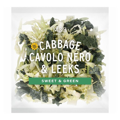M&S Cabbage, Cavolo Nero & Leeks