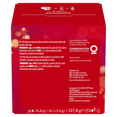 Starbucks Toffee Nut Latte by Nescafe Dolce Gusto Coffee Pods
