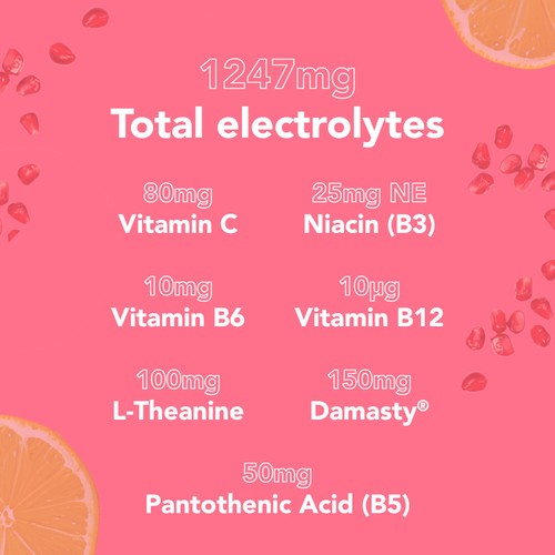 Zooki Electrolytes+ Skin Radiance, Pomegranate Flavour