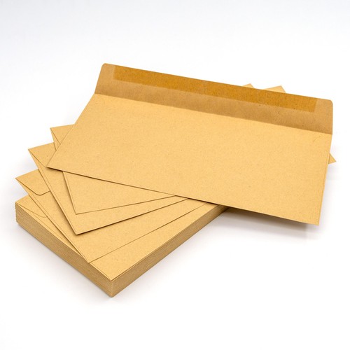 Pukka Pad 50 Pack Envelopes - DL Manilla Gummed 110mm x 220mm