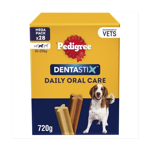 Pedigree Dentastix Daily Adult Medium Dog Treats Dental Sticks Ocado