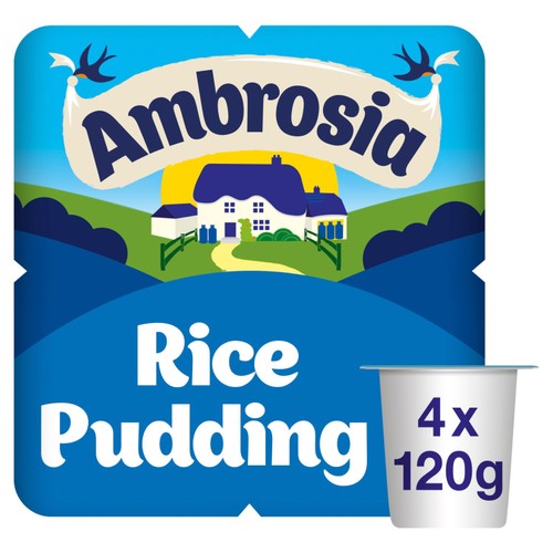 Ambrosia Rice Pudding Dessert Snack Pots