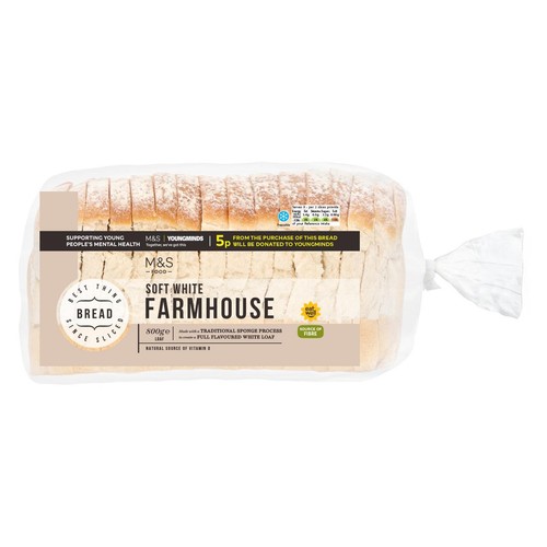 M&S Soft White Farmhouse Bread Loaf