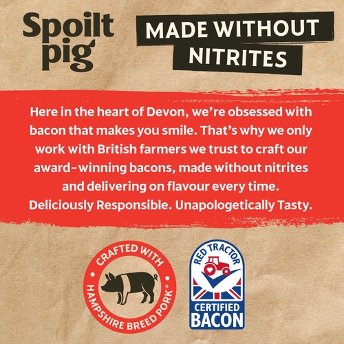 Spoiltpig British Made Without Nitrites Smoked Streaky Bacon