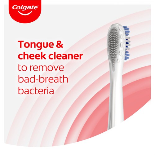 Colgate 360 Sonic Battery Toothbrush Heads Refills Max White Soft