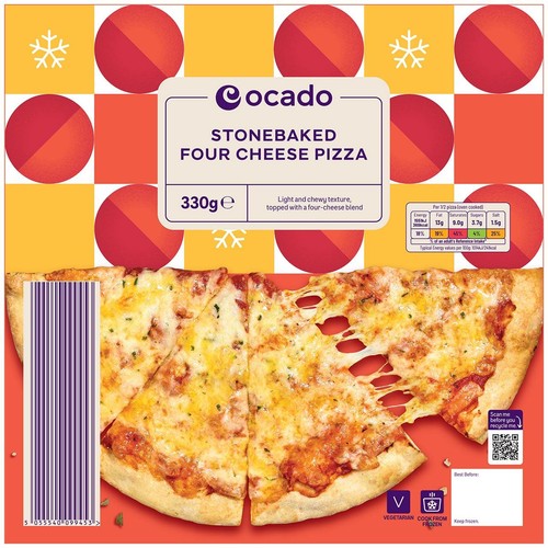 Ocado Stonebaked Four Cheese Pizza