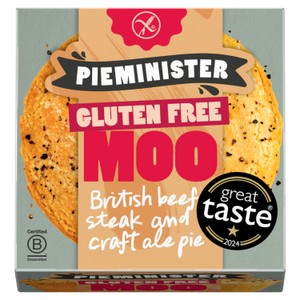 Pieminister Gluten Free Moo with British Beef Steak & Gluten Free Ale