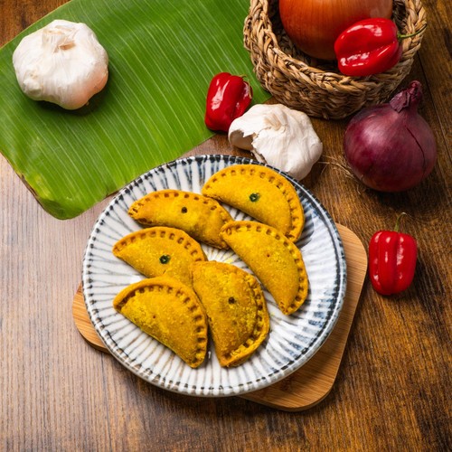 The Vegan Patty Lady Gluten Free Vegan Jamaican Curry Patties cocktail size