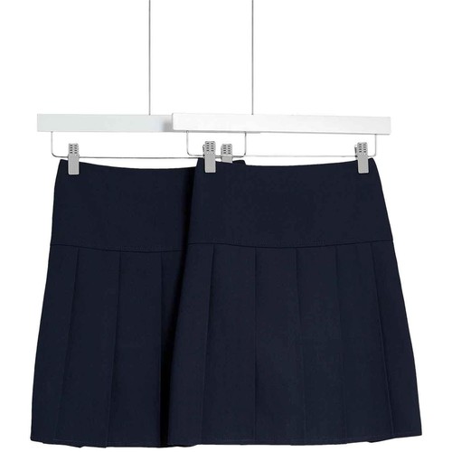 M&S 2Pk Pleated Skirt, 5-6 Years, Navy