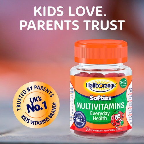 Haliborange Kid's Softies Multivitamins Strawberry Gummies 3-12yrs