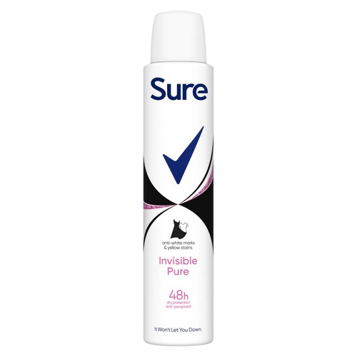 Sure Women Crystal Invisible Pure Spray Anti-Perspirant Deodorant