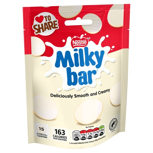 Milkybar White Chocolate Giant Buttons Sharing Bag