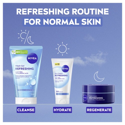 NIVEA Refreshing 24h Day Face Cream SPF15