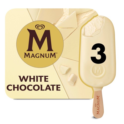 Magnum White Chocolate Ice Cream Sticks 
