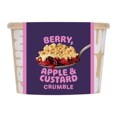 Blackberry, Apple, Cherry & Custard Crumble Pot