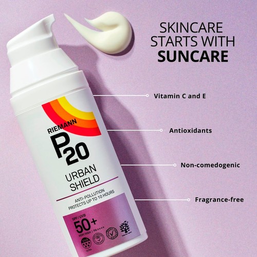 Riemann P20 Urban Shield Face SPF 50+ Sun Cream