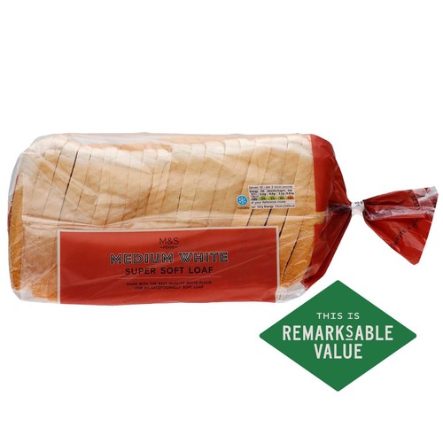 M&S medium sliced super soft white bread