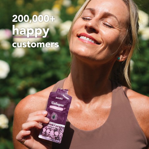 Zooki Super Strength Marine Collagen 11,000mg, Variety Pack Sachets