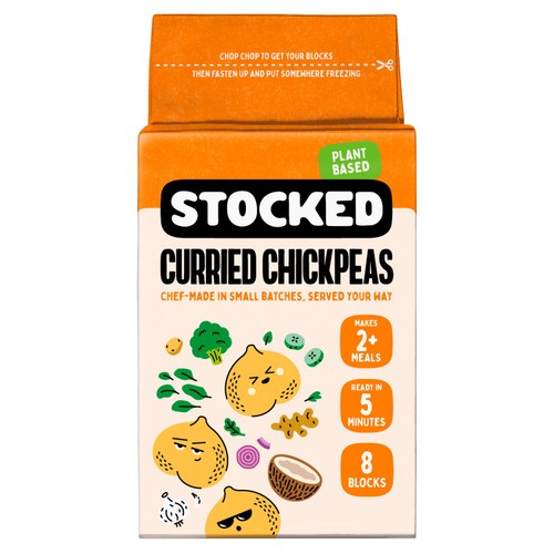 STOCKED Curried Chickpeas Ready Meal